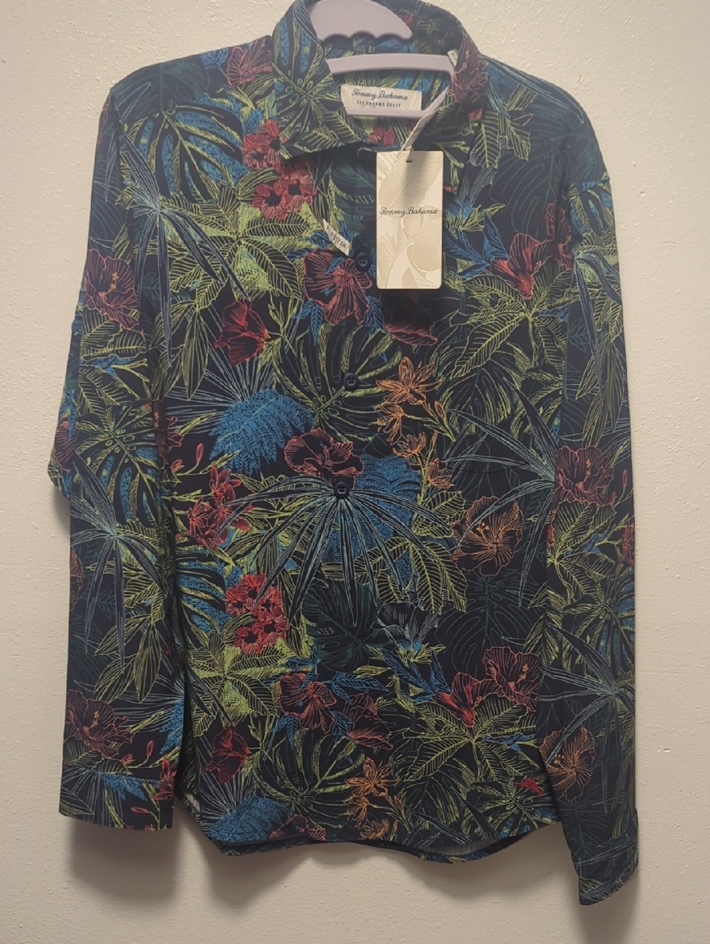 NWT Tommy Bahama Coast Glow Palm Long Sleeve Sz Small